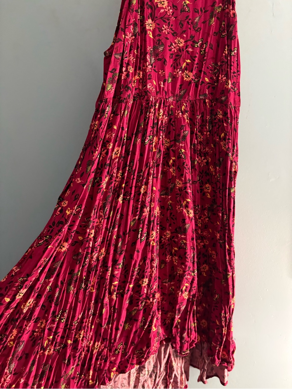 torrid Floral Maxi Dress - Berry Red - Picture 3 of 4